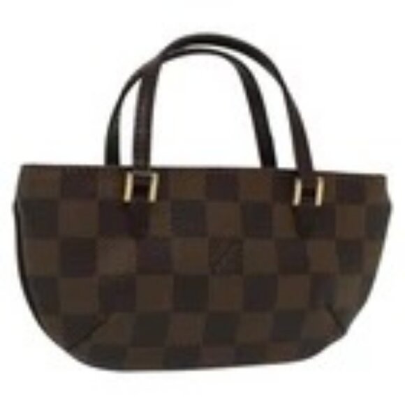LOUIS VUITTON Damier Ebene Manosque GM Accessory Pouch N51120 LV Auth 140086 - Picture 1 of 16